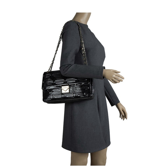 Gianni Versace Quilted Patent Leather Shoulder Bag - Picture 2 of 16